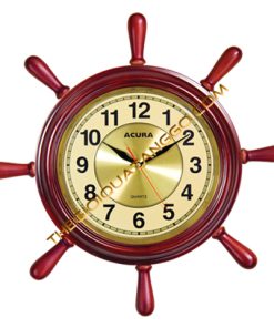 Đồng Hồ Gỗ Treo Tường Hình Tròn Vô Lăng