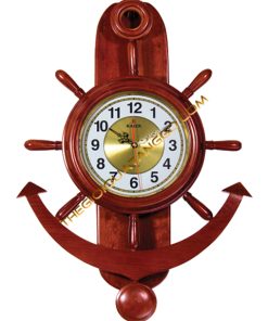 Đồng Hồ Gỗ Treo Tường Hình Mỏ Neo
