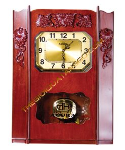 Đồng Hồ Treo Tường Bằng Gỗ Giả Cổ Họa Tiết