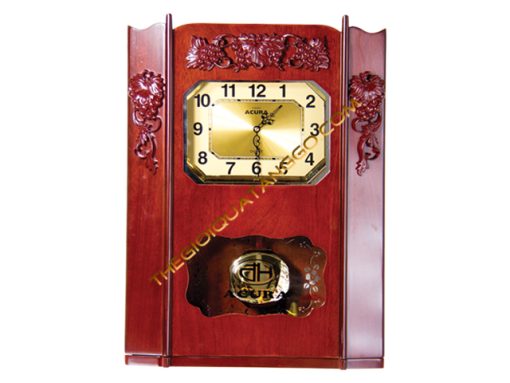 Đồng Hồ Treo Tường Bằng Gỗ Giả Cổ Họa Tiết