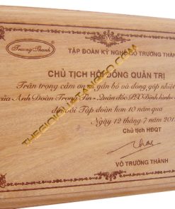 Bảng Vinh Danh Bằng Gỗ Khắc Laser