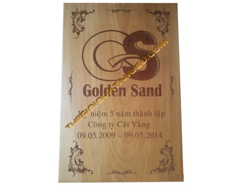 Bảng Vinh Danh Bằng Gỗ Khắc Laser Thương Hiệu