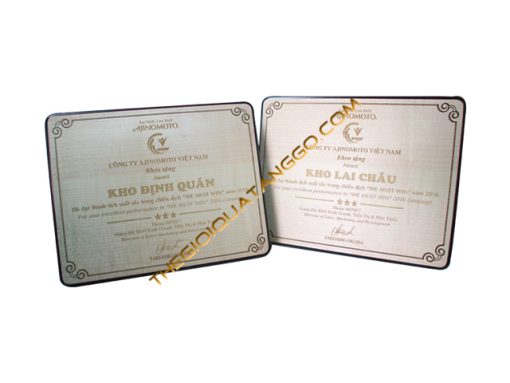 Bảng Vinh Danh Gỗ Ajinomoto
