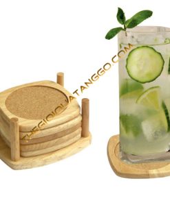 Bộ Đế Lót Ly Gỗ