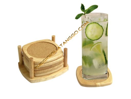 Bộ Đế Lót Ly Gỗ