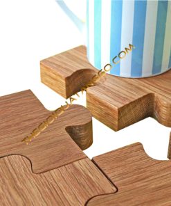 Đế Lót Ly Bằng Gỗ Xếp Hình