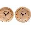 Đồng hồ để bàn gỗ beech hình tròn