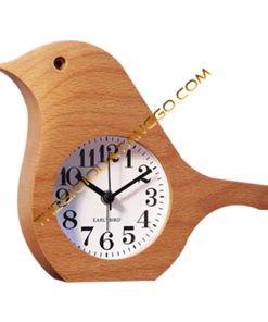 Đồng hồ gỗ để bàn hình chú chim dễ thương