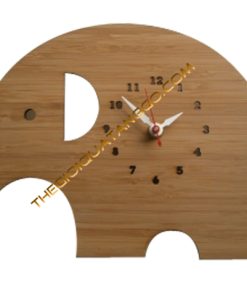 Đồng Hồ Gỗ Treo Tường Con Voi
