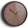 Đồng hồ gỗ treo tường đen nâu