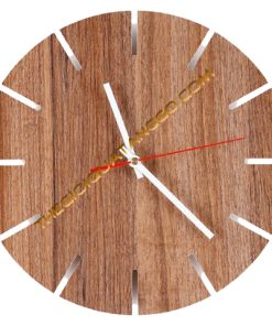 Đồng hồ gỗ treo tường đơn giản