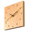 Đồng Hồ Gỗ Treo Tường Hình Vuông
