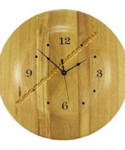 Đồng Hồ Gỗ Treo Tường Khắc Laser