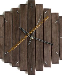 Đồng hồ gỗ treo tường lắp ghép