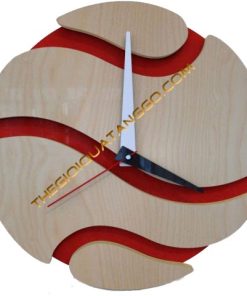 Đồng hồ gỗ treo tường quả bóng