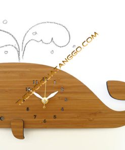 Đồng Hồ Gỗ Treo Tường Cá Heo