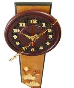 Đồng Hồ Gỗ Treo Tường Hoa Cúc