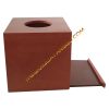 Hộp Đựng Khăn Giấy Bằng Gỗ Hình Vuông Màu Cánh Gián