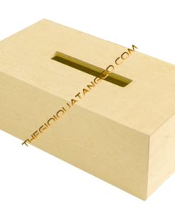 Hộp Khăn Giấy Gỗ Màu Trắng