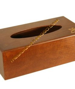 Hộp Khăn Giấy Gỗ Nâu