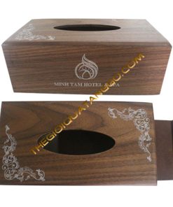 Hộp Khăn Giấy Gỗ Nhà Hàng - Khách Sạn - Spa