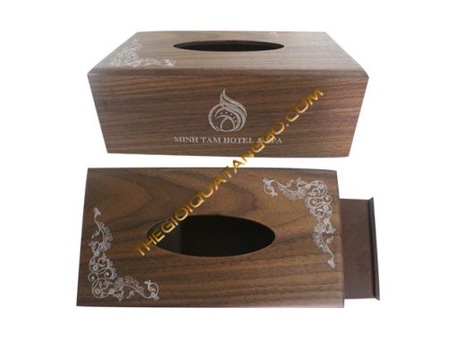 Hộp Khăn Giấy Gỗ Nhà Hàng - Khách Sạn - Spa