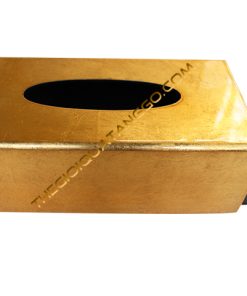 Hộp Khăn Giấy Gỗ Sơn Mài Màu Đồng