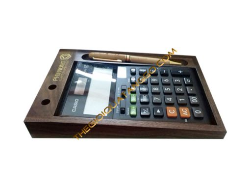 Hộp - Khay Gỗ Đựng Máy Tính Casio