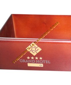 Hộp - Khay Gỗ Khách Sạn In Logo
