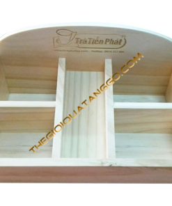 Hộp - Khay Trà Gỗ Chia Ngăn