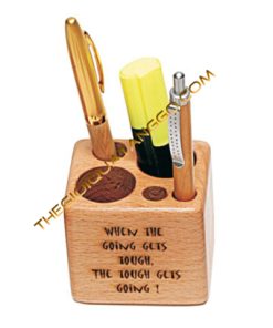 Hộp Lọ Cắm Bút Gỗ Quà Tặng Kèm Quảng Cáo