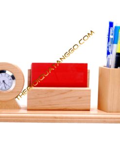 Hộp lọ cắm bút gỗ quà tặng tri ân khách hàng