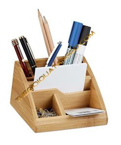 Hộp lọ cắm bút gỗ tre dành cho nhân viên văn phòng