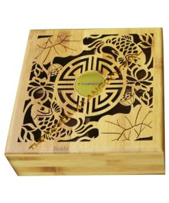 Hộp Mứt Tết Gỗ Tre Hình Cá Chép