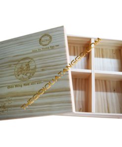 Hộp Mứt Tết Gỗ Vuông