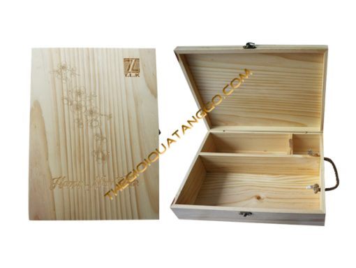 Hộp Quà Tết Gỗ Có Khóa