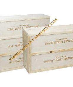 Hộp Rượu Gỗ Ba Chai