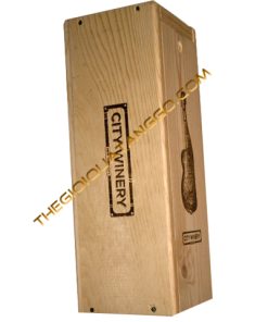 Hộp Rượu Gỗ Thông Đơn Giản