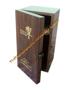 Hộp Rượu Gỗ Walnut Sang Trọng