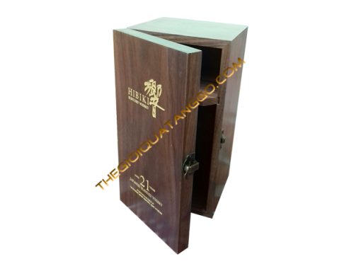 Hộp Rượu Gỗ Walnut Sang Trọng