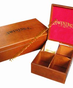 Hộp Trà Gỗ 4 Ngăn