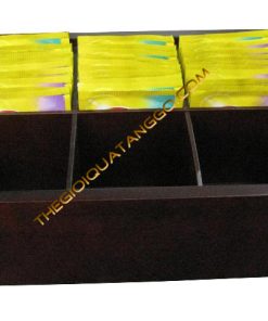 Hộp Trà Gỗ 6 Ngăn Đơn Giản