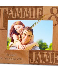 Khung Ảnh Gỗ Khắc Laser Tình Yêu