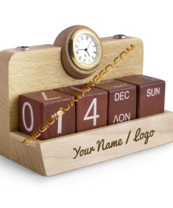 Lịch gỗ để bàn thiết kế hiện đại