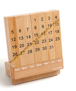 Lịch Gỗ Để Bàn Từng Tháng
