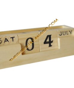 Lịch Gỗ Để Bàn Vẽ Tay