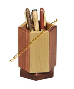 Lọ Cắm Bút Gỗ Hương và Gỗ Thông
