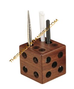 Lọ Cắm Bút Gỗ Vuông Sáng Tạo