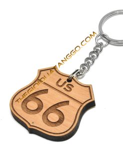 Móc Khóa Gỗ Logo US