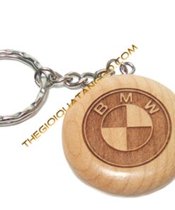 Móc Khóa Gỗ Logo Xe Hơi BMW